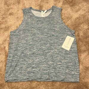 ATHLETA Women’s In Motion Tank Heather Blue/Grey Size XL
